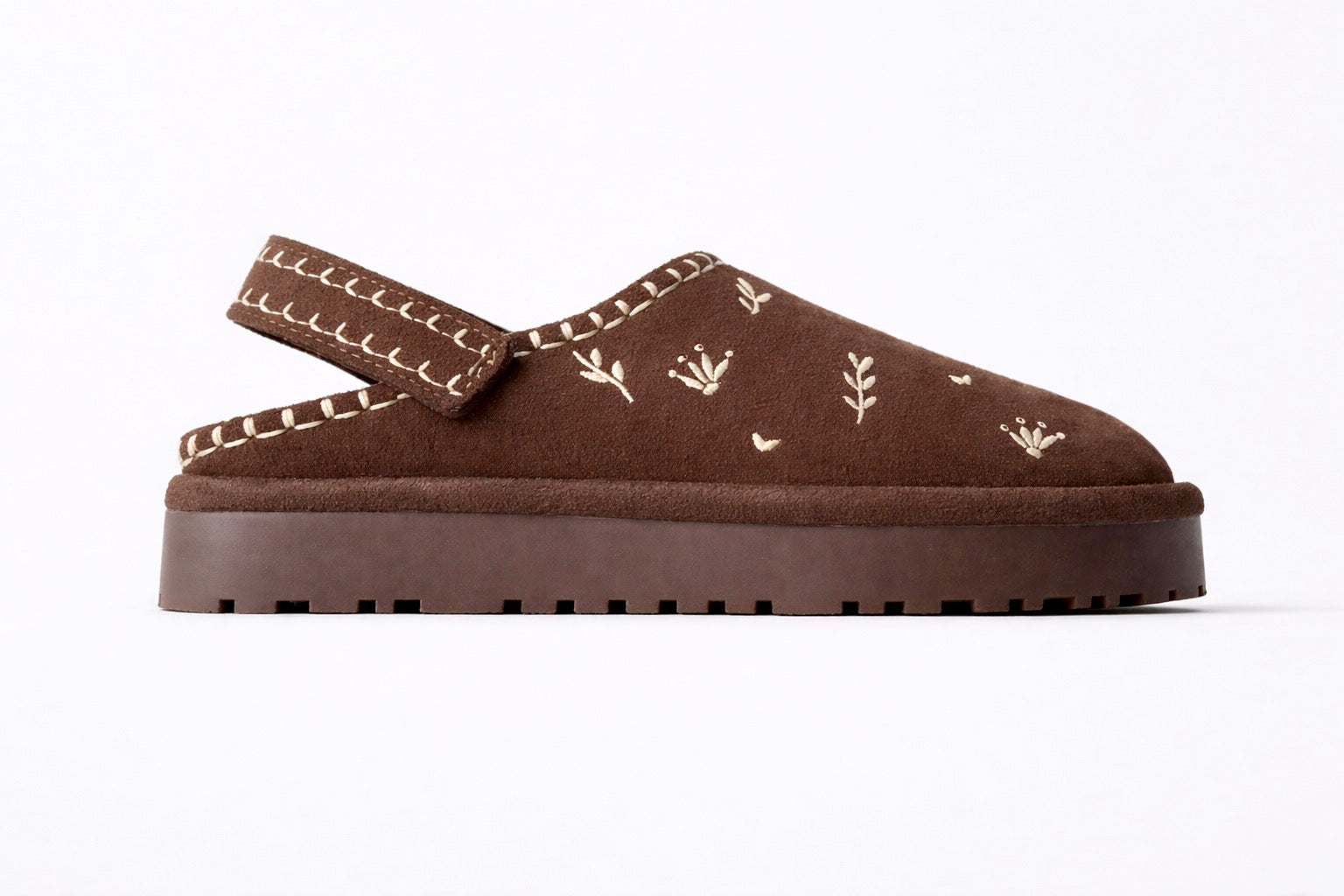 SABOT ZARA EFFET FOURRURE BRODÉS